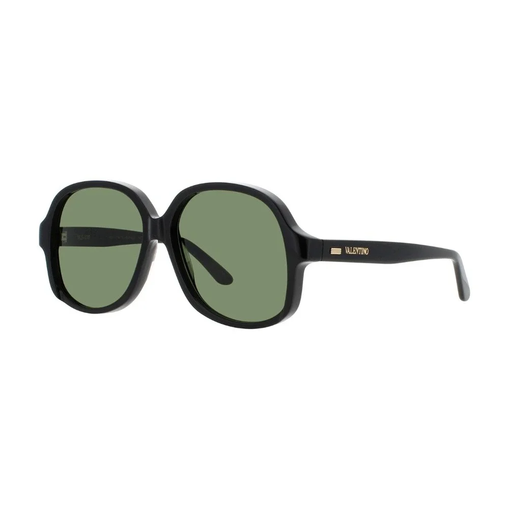 NWOT Valentino VLS 177 Black Oversized Square Sunglasses‎ Unisex Luxury